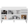 Balcão Gabinete para Cozinha com Tampo 150cm Ellen M05 Branco - Inoviza - 3