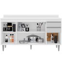 Ver imagem 3 de Balcão Gabinete para Cozinha com Tampo 150cm Ellen M05 Branco - Inoviza