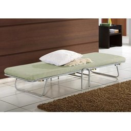 Cama Dobrável Colchão Incluso Solteiro Resistente Aço - 1
