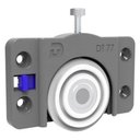 Ver imagem 1 de Roldana para Porta de Correr Nylon Fibra de Vidro DT77 30kg