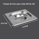 Ver imagem 3 de Tampa para Cuba Gastronômica Gn Inox 1/6 Buffet Restaurante