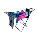 Ver imagem 1 de Varal de Chão Reforçado com Abas Dobrável Suporta 15kg Preto