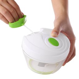 Processador Triturador Manual de Alimentos 3 Lâminas Cozinha - 2