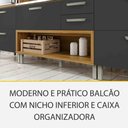 Ver imagem 5 de Cozinha 05 Peças Ripado Nesher Princesa Gourmet 100% Mdf