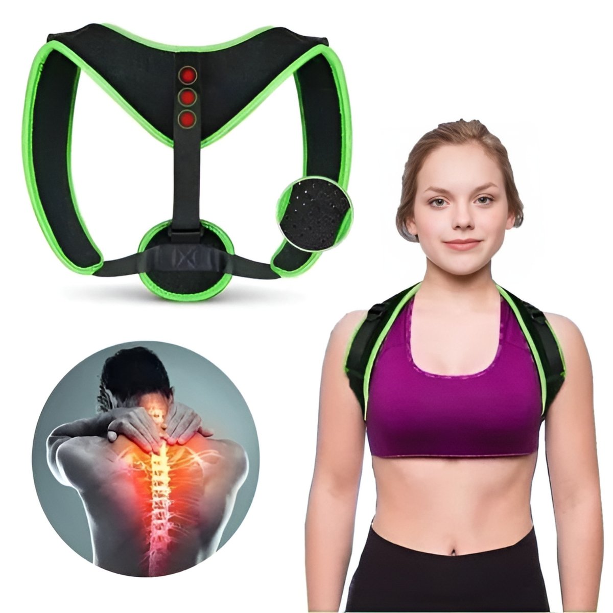 Colete Corretor Postural para Coluna Cervical Alinha Postura - 8