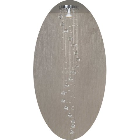 Pendente Para Lavabo Sala Todo Em Cristal Verdadeiro:1,30M/Bivolt