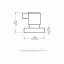 Ver imagem 2 de Acabamento Registro Base Docol 1/2 e 3/4 e 1 (pequeno) - preto Fosco - Color Ice                    