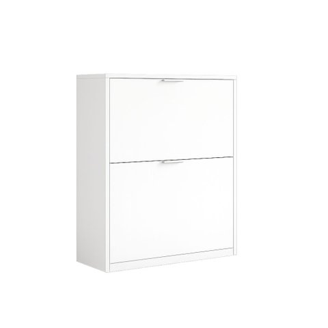 Sapateira Basculante Safari 2 Portas Compacta Vertical Branco