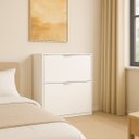 Ver imagem 2 de Sapateira Basculante Safari 2 Portas Compacta Vertical Branco
