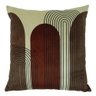 Capa De Almofada City Arcos Marrom 44x44cm - 1