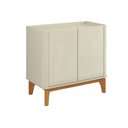 Ver imagem 2 de Buffet Aparador Flip 0,90 2 Portas Sala - 3 Cores:off White