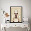 Ver imagem 2 de Quadro Orixá Oxalá - Candomblé - 60x48cm:madeira Preta