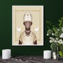 Ver imagem 1 de Quadro Orixá Oxalá - Candomblé - 60x48cm:madeira Preta