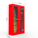 Ver imagem 4 de Armário de Aço Brigada 2 Portas - Nk 1862 Nilko Armários