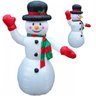 Boneco De Neve Natalino Inflavel Natal Enfeite Grande 1 Metro 20cm Decoraçao Enfeite Festas Eventos  - 2