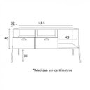 Ver imagem 3 de Aparador 2 Portas 3 NIchos Br112 Estilare