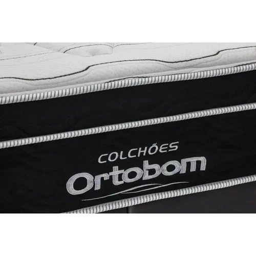 Cama Box Com Baú Casal Sintético + Colchão De Molas Ensacadas - Ortobom Elegant SuperPocket 138x188x - 5