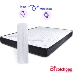 Colchão Casal Bf Colchoes Espuma D33 A Vácuo Ortopédica Certificada 138x188x17cm BF  - 4