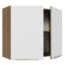 Ver mais imagens de Armário Aéreo 80 Cm 2 Portas Rustic/branco Veludo