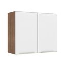Ver imagem 2 de Armário Aéreo 80 Cm 2 Portas Rustic/branco Veludo