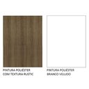 Ver imagem 7 de Armário Aéreo 80 Cm 2 Portas Rustic/branco Veludo