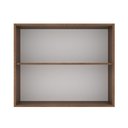 Ver imagem 3 de Armário Aéreo 80 Cm 2 Portas Rustic/branco Veludo