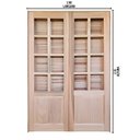 Ver imagem 7 de Porta Balcão de Abrir / Abrir Meia Almofada Madeira Padrão Cedro Reto Bat 14cm - 2.15 (a) X 1.50 (l)