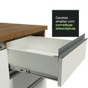 Ver imagem 6 de Balcão Madesa Glamy 40 cm 3 Gavetas Rustic/Branco Cor:Rustic/Branco