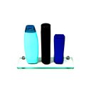 Ver imagem 2 de Porta Shampoo Reto em Vidro Incolor Lapidado - Aquabox - 30cmx9cmx10mm