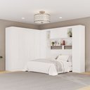 Ver imagem 1 de Guarda-Roupa Casal Modulado Positano 9 Portas 2 Gavetas Branco - Pnr Móveis