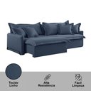 Ver imagem 5 de Sofá Cama Retrátil e Reclinável Leona 230 Cm Braço 15 Cm Meu Sofá Online