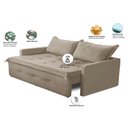 Ver imagem 2 de Sofá sem Caixa Retrátil e Reclinável 2,00m com Molas Maísa Suede Adonai Estofados