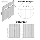 Ver imagem 6 de Painel e Rack Nobre Ripado com LED Pés de Vidro 230 Off White - Gelius