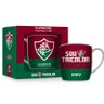 Caneca Porcelana Premium Brasfoot Fluminense 300ml Urban Licenciada Branco - 1