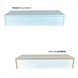 Penteadeira Camarim Suspensa 1 Gaveta 80x15x40 - 3