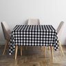 Toalha Mesa Térmica Impermeável Pvc Xadrez Preta 3,00x1,40 - 6
