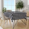 Toalha Mesa Térmica Impermeável Pvc Xadrez Preta 3,00x1,40 - 1