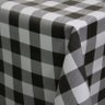 Toalha Mesa Térmica Impermeável Pvc Xadrez Preta 3,00x1,40 - 3