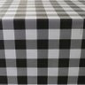 Toalha Mesa Térmica Impermeável Pvc Xadrez Preta 3,00x1,40 - 5