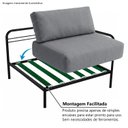Ver imagem 6 de Sofá Modular Industrial com Braço Direito Basileia 120cm Yescasa Veludo Tx Cinza Grafite
