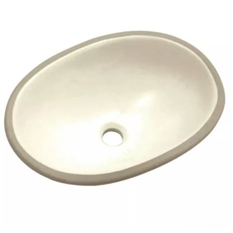 Cuba Oval de Embutir 40x30cm Palha - Il6501 - Icasa