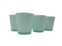Ver imagem 1 de 6 Copos Bicolores Cozinha Suco Conjunto de Copos Verde com Branco Dehaus