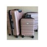 Conjunto 3 Malas Viagem Rígida Rose C/ Rodas Duplas 360º P, M, G - de Bordo, média, grande Fibra ABS - 1