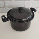 Ver imagem 4 de Panela Caldeirão 7 Litros Esmaltada Com Tampa Bojuda Panela Grande N24 Preto