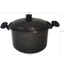 Ver imagem 3 de Panela Caldeirão 7 Litros Esmaltada Com Tampa Bojuda Panela Grande N24 Preto