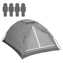 Ver imagem 1 de Barraca Iglu Retiro Camping Impermeável 4 Pessoas com Bolsa