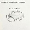 Ver mais imagens de Kit 5 Puxadores Drop 5cm Alumínio Sobrepor para Móveis e Gavetas Cobre