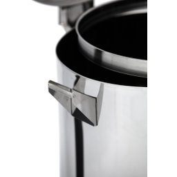 Lixeira Pedal, Rodízio e Alça 100l de Aço Inox - 4