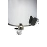 Lixeira Pedal, Rodízio e Alça 100l de Aço Inox - 3