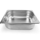 Ver imagem 5 de Kit 4 Cubas Gastronômica Inox 2/3 100mm Restaurante 8,86l Buffet 32,4x35,4cm